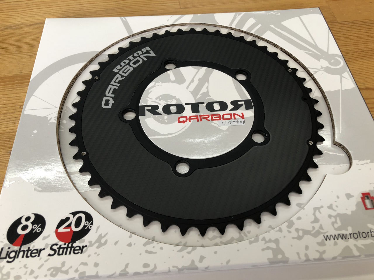 ROTOR カーボンチェーンリング取り付け！ - Climb cycle sports