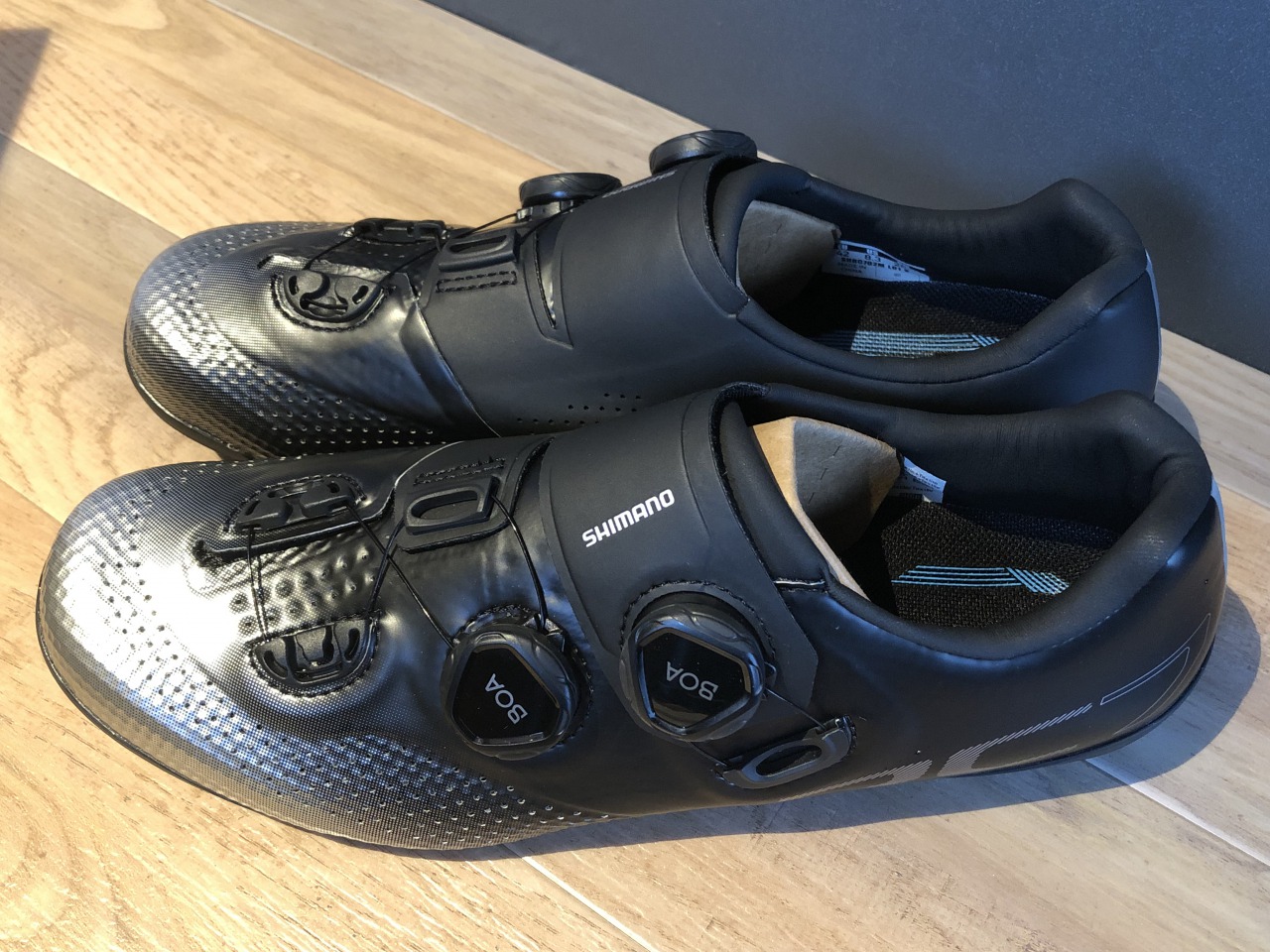 【新品】BONT Motion ブラック ロードシューズ シマノSPD SL対応