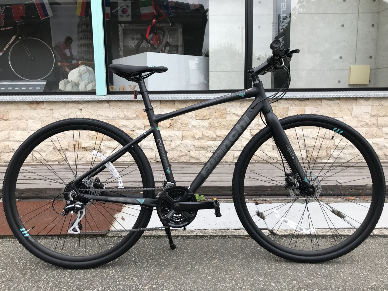 クロスバイク / 2021 ビアンキ C・SPORT 2 / マットブラック 自転車