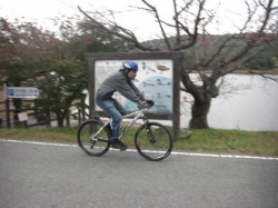 鴨池、横を気持ちよく走るヤギチャン