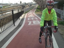 大井川自転車道を走るkahr