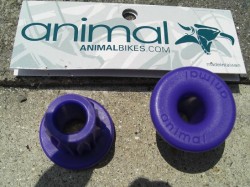 animal plastic bar ends パープル