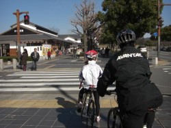 姫路城　綺麗に整備された南側お土産物が並ぶ