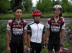 けいはんなサイクルレースに参加した３人