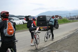 Panasonic hill climb 下山して来たＣｌｉｍｂライダー