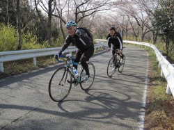 トッシーくんとクロさんヒルクライム