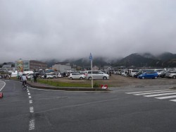 関ヶ原町役場付近、会場駐車場