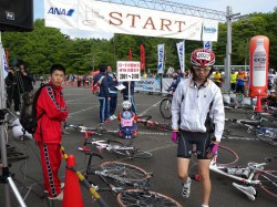 Mt.Fuji Hill Climb リューちゃんも応援に来てくれた