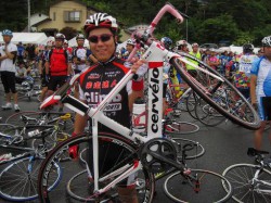 トッちゃん、cervélo　で参戦