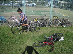 けいはんなサイクルロードレース駐車場