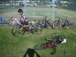 けいはんなサイクルロードレース駐車場