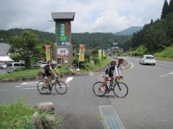 道の駅 奥津温泉 後に再びフォンドメディオに戻る