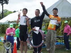 ひるぜんサイクルMTB大会　エキスパート表彰式