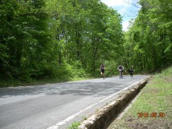 ひるぜんMTB大会 ゴールを迎える へっぽこライダー１