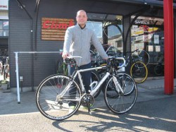 cervelo rsとツーショットのU-TOMさん