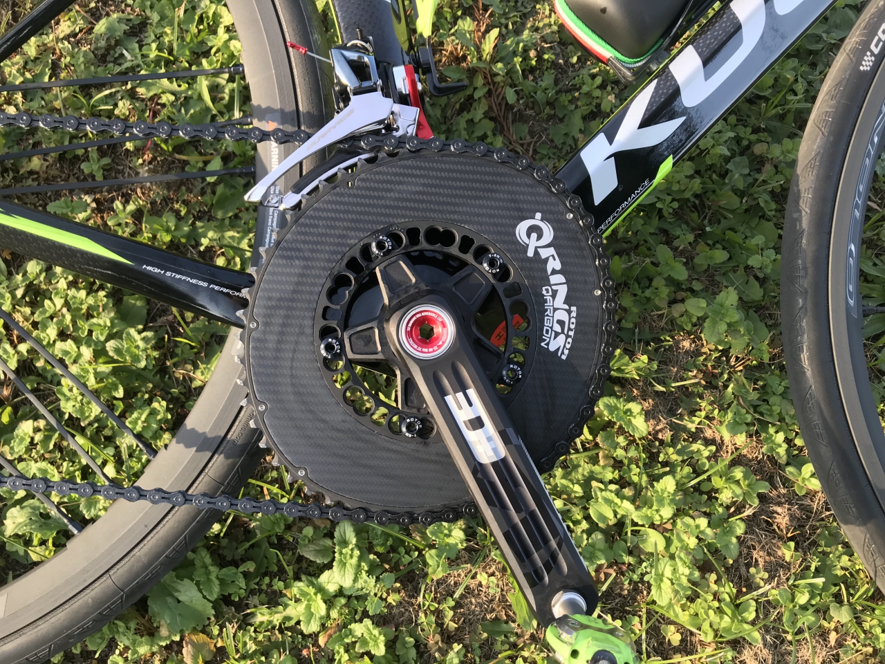 ROTOR 3D+CRANKSにQARBON Q-RING取り付けしました！ - Climb cycle sports